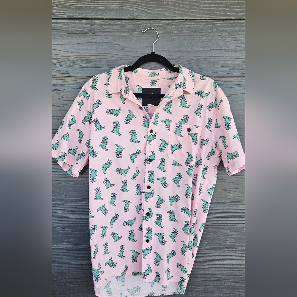 Nickelodeon Rugrats Reptar Men's Shirt Large